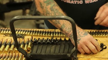 Loading up belt-fed machine gun links