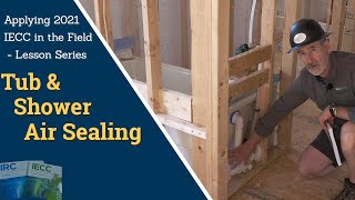 Tub Insulation and Air Sealing  - Field Application of the Energy Code