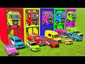TRANSPORTING ALL POLICE CARS and AMBULANCE EMERGENCY VEHICLES WITH MERCEDES POLICE TRUCKS! FS22