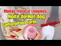 COMPREI UMA FOREO, Fizemos  Hot Dog, Muita Fruta e Legumes...