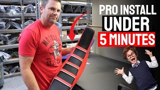 How to install dirt bike seat cover - under 5 minutes