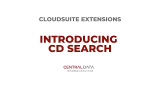 CD Search for CloudSuite Distribution