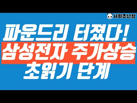 파운드리 터졌다! 삼성전자 주가상승 초읽기 단계!