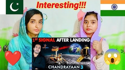 CHANDRAYAAN3 Sends First Signal On EARTH After Landing  Pragyaan Rover On Moon | Pakistani Reaction