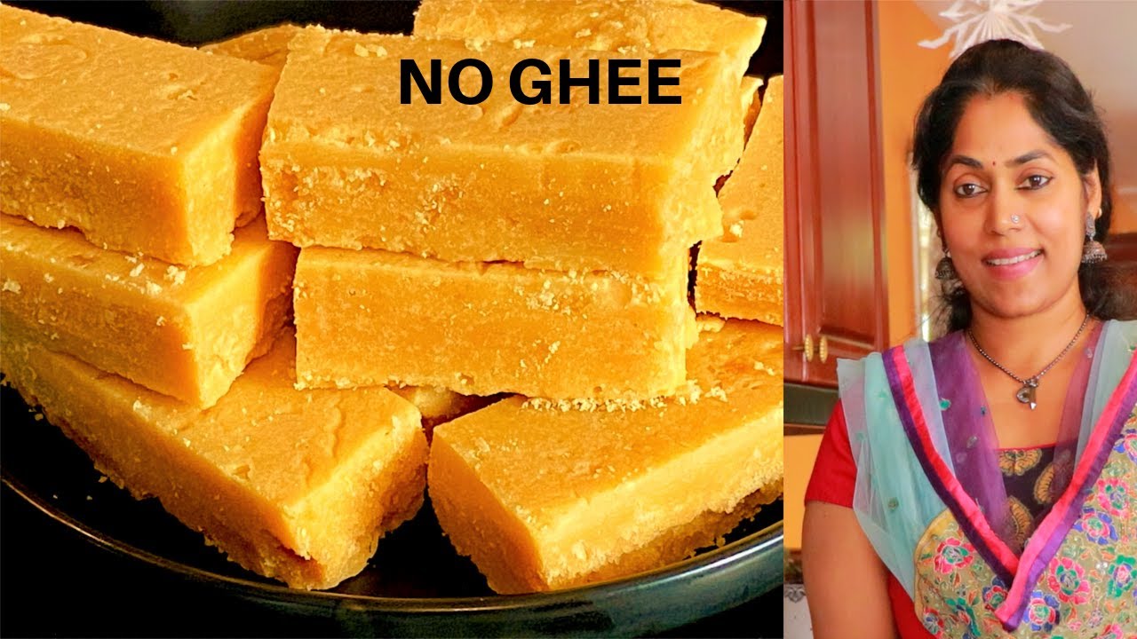 ഓയിൽ ഏതും ആവട്ടെ പഞ്ചസാര കടലപൊടി  മാത്രം മതി വെറും 10 മിനുറ്റിൽ  മൈസൂർ പാക്  MYSORE PAK NO GHEE