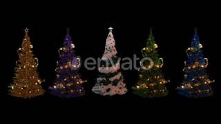 Christmas 2020 Trees Seamless Loop | Motion Graphics - Videohive template