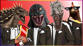 ANQUIRUS \& GODZILLA \& INDOMINUS REX \& EL POLLO - Coffin Dance X Baby Shark COVER