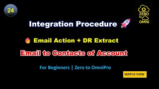 24 Integration Procedure - Email Action | With & Without Email Template | Send email to Contacts