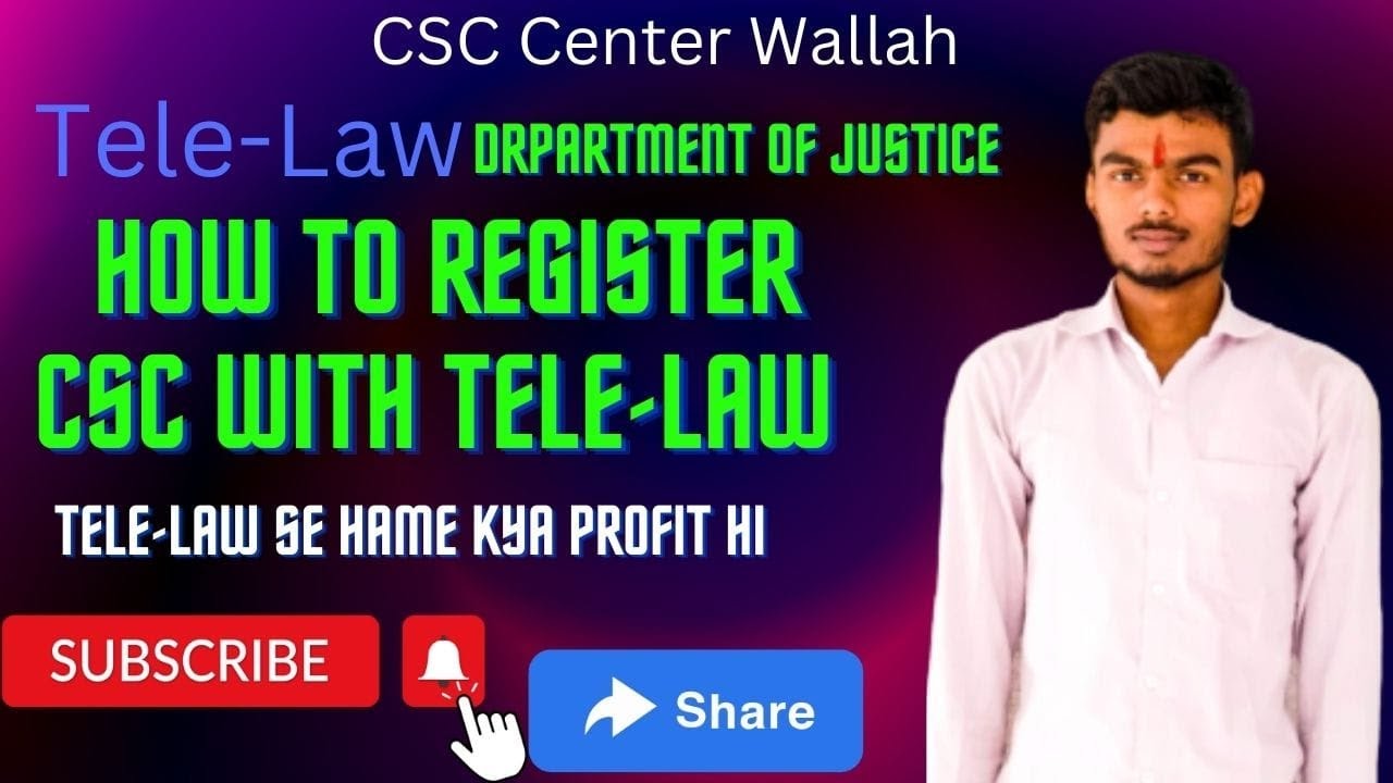How to register Tele-Law and case solve people.टेली-लॉ से किसी भी पीपल का केस कैसे सॉल्व कर. 