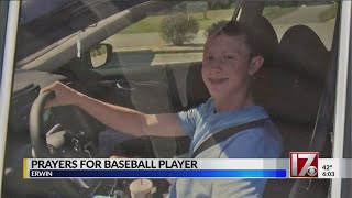 Group gathers to pray for teen who suffered cardiac arrest in Harnett County baseball game screenshot 4