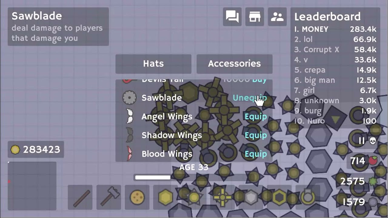 I Bought Everything In the Shop With 500K Gold! (Moomoo.io)