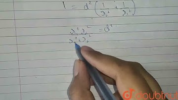 Given two circles intersecting orthogonally having the length of common chord (24)/(5) unit. The...
