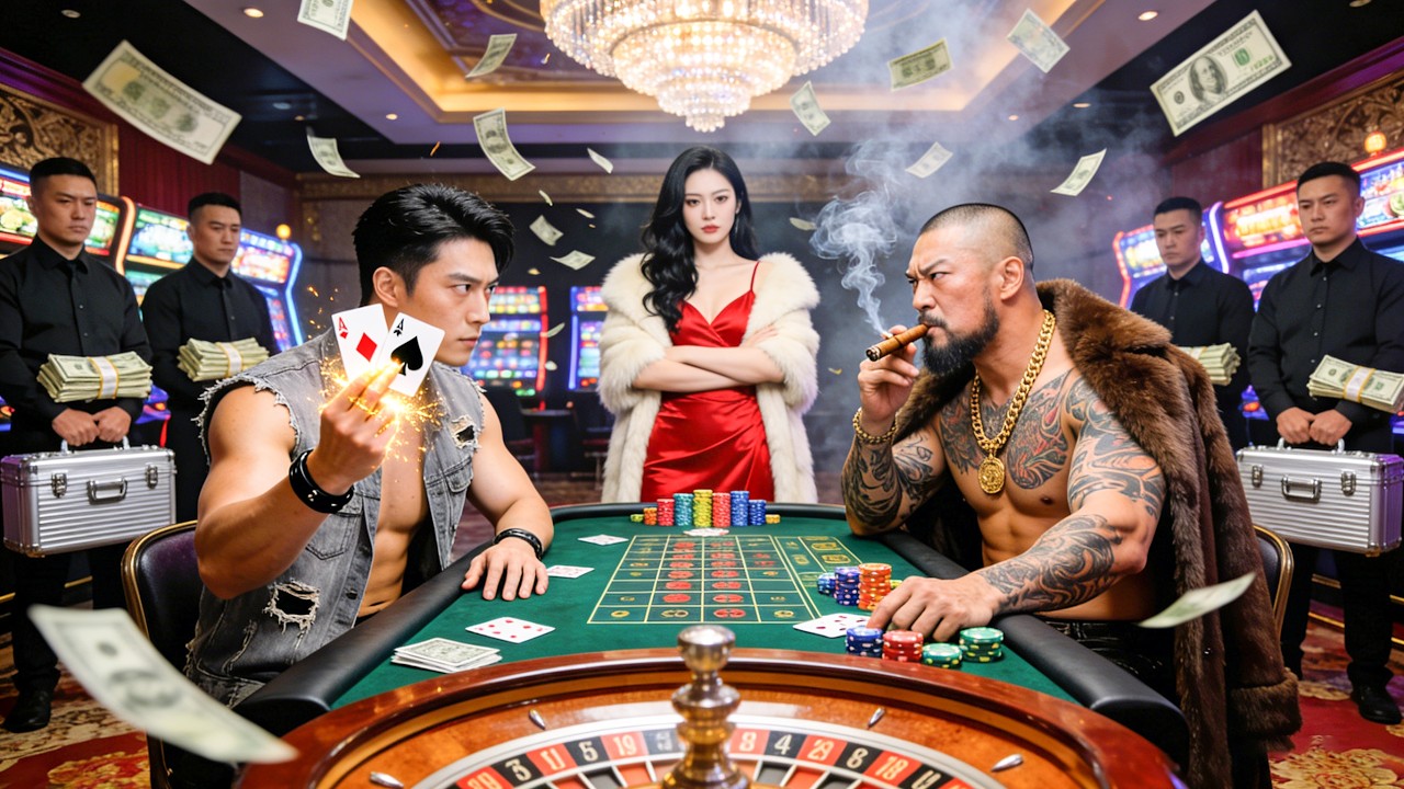 الفتى الفقير هو إله القمار الخفي! ينقذ الرئيسة الجميلة، التاجر يفلس في ليلة واحدة!