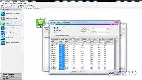 AQUARIUS Time-Series 3x - Whiteboard - Import From File