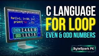 Learn the for loop in C language with practical examples in this beginner-friendly programming!