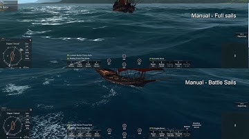Xebec - Manual full sails vs Manual battle sails - Naval Action