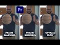 Frame Sampling vs Frame Blending vs Optical Flow - Premiere Pro #shorts