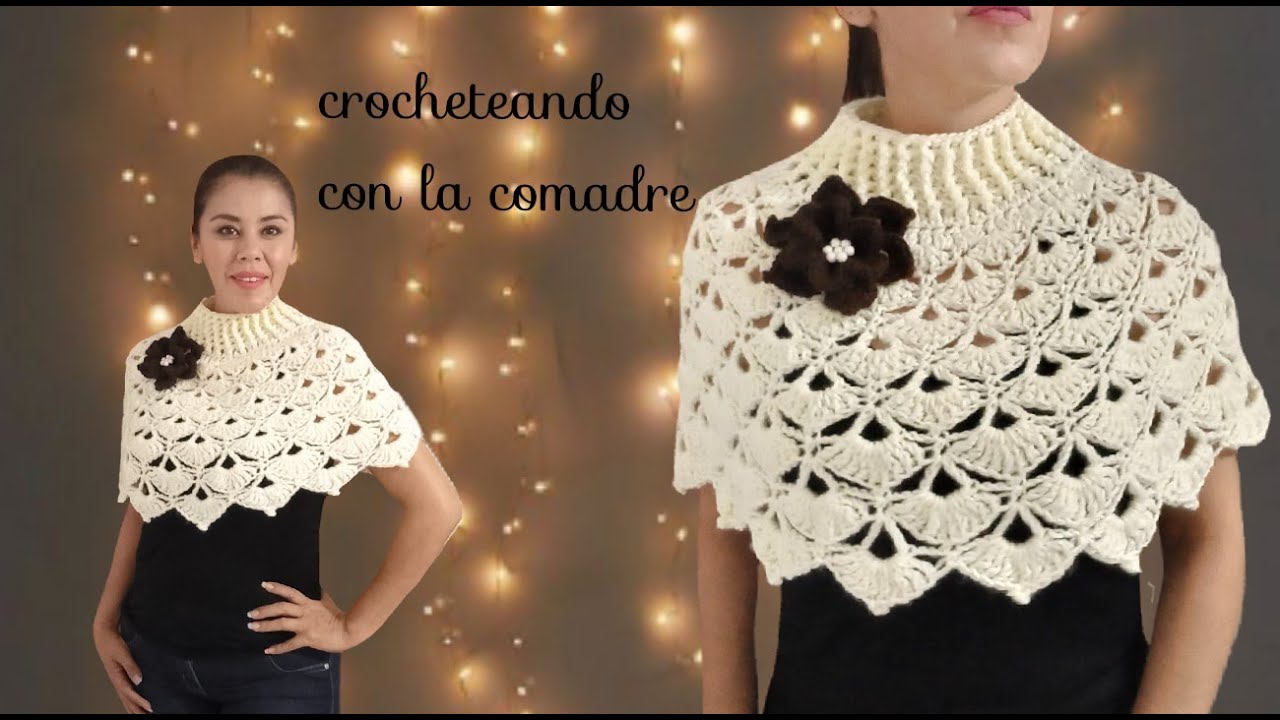 🌟🌟🌟 Как связать крючком элегантную накидку, часть №1