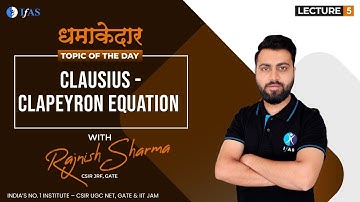 CLAPEYRON EQUATION | Topic of the day