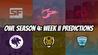 Overwatch League Season 4 Week 11 Predictions