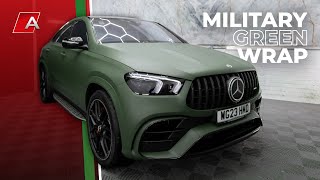 Military Green Wrapping a Mercedes GLE63s AMG! | Autowrap Manchester