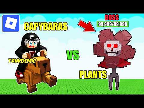 Playing CAPYBARAS vs PLANTS for the FIRST TIME | Roblox | Tagalog