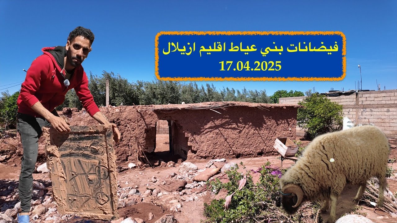 مشات لغنم مشى كلشي فيضان وادي بني عياط إقليم ازيلال يتسبب في خسائر كبيرة