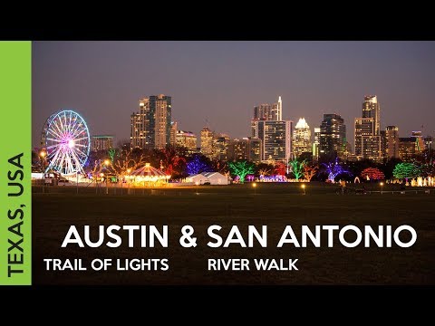 וִידֵאוֹ: San Antonio's River Walk בחג המולד