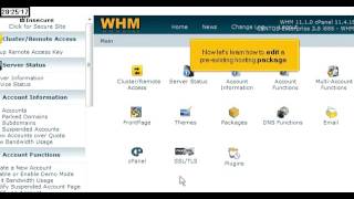 Reseller Hosting - WHM guide screenshot 5