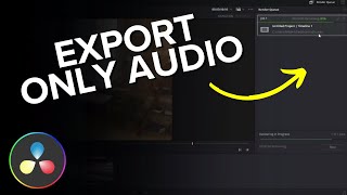 DaVinci Resolve: How to Export Audio Only (Full Tutorial)