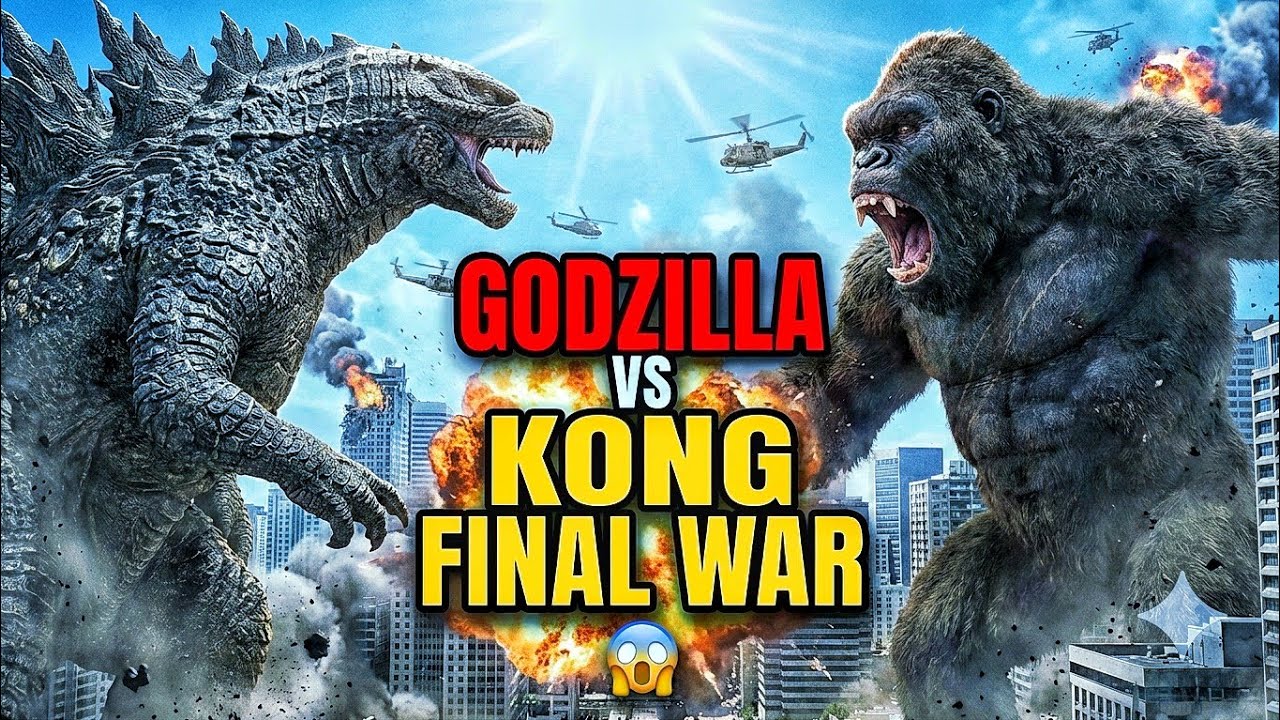 Godzilla vs Kong Ultimate Battle | Titan War Movie Action | Monster Fight Cinematic
