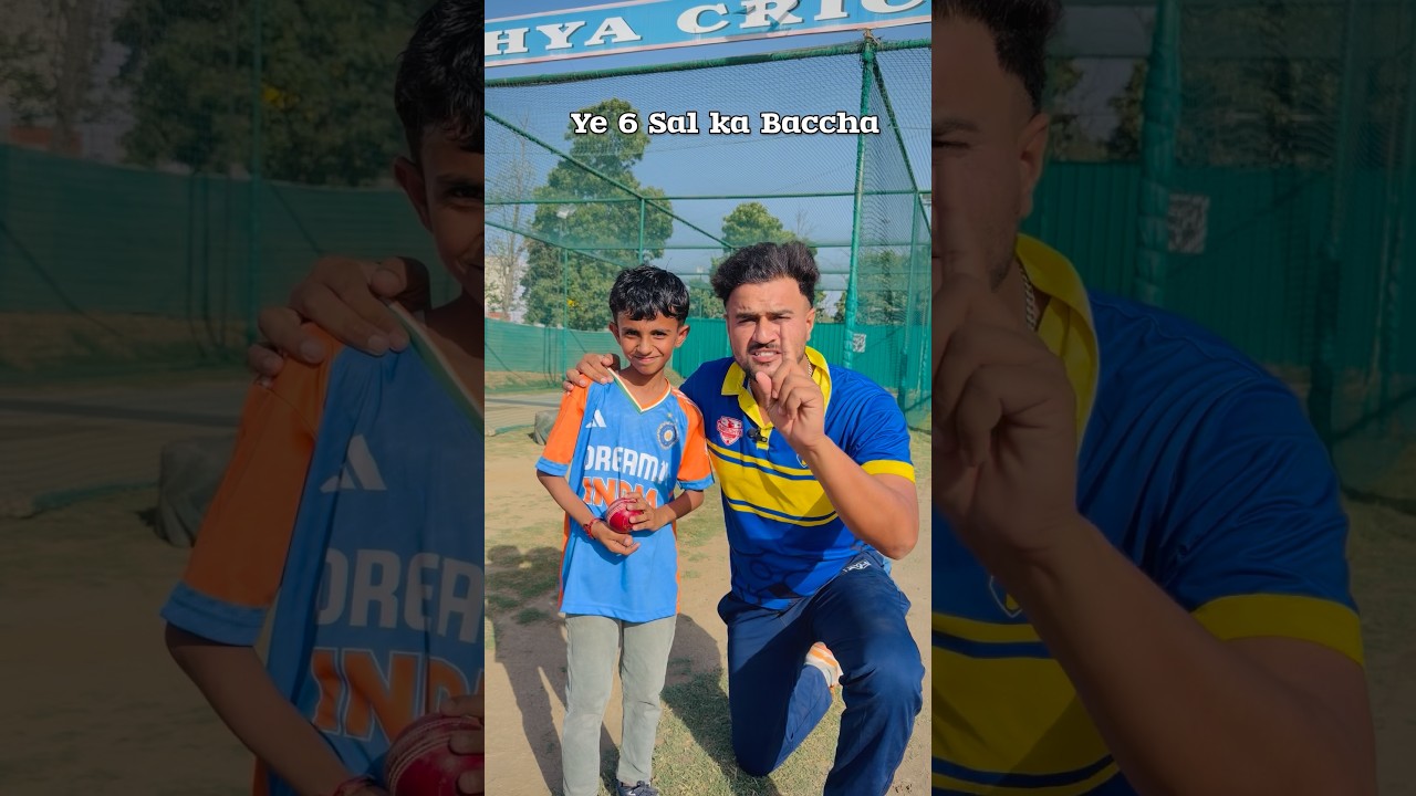 6 sal ka Baccha Bowl out challenge 😱 #cricketwithvishal #shorts