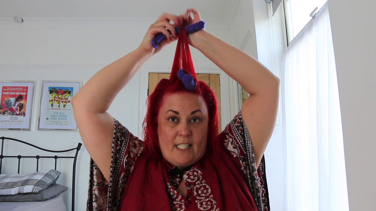 How to use crochet hair rollers. YouTube