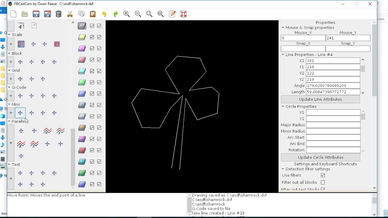 shamrock gcode example