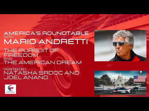 Announcement | 🇺🇸 America's Roundtable: Mario Andretti Joins Natasha Srdoc and Joel Anand