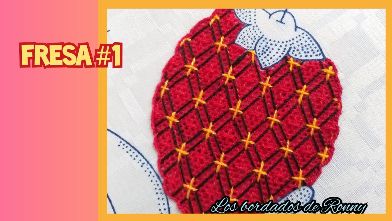 Bordado en fresa #1