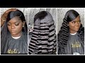 Reinstalling A USED FRONTAL😍| Swoop With Crimps Style😍😍| Nadula Hair