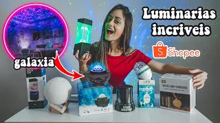 COMPRAS SHOPEE DECORAÇÃO *AS MELHORES* LUMINÁRIAS (PROJETOR DE GALÁXIAS)