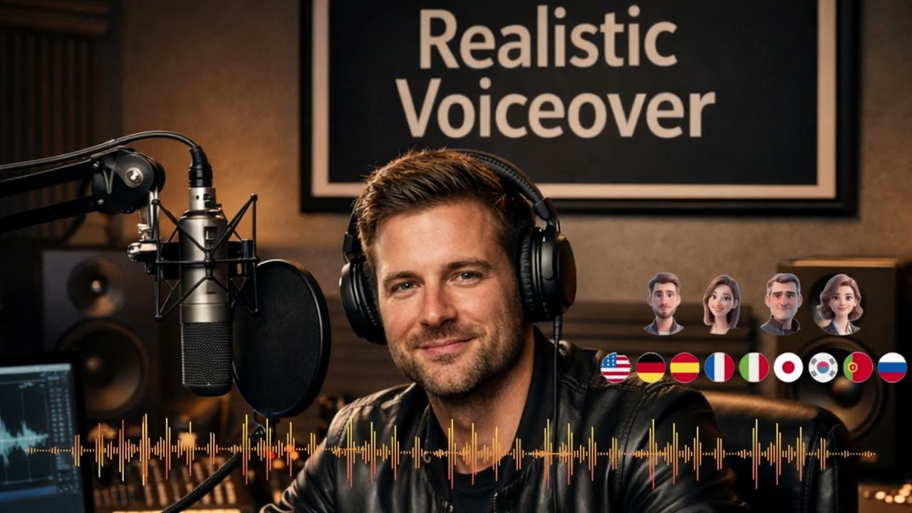 Realistic voiceover.generate most natural ai voice  female ai realistic voice over, american, french