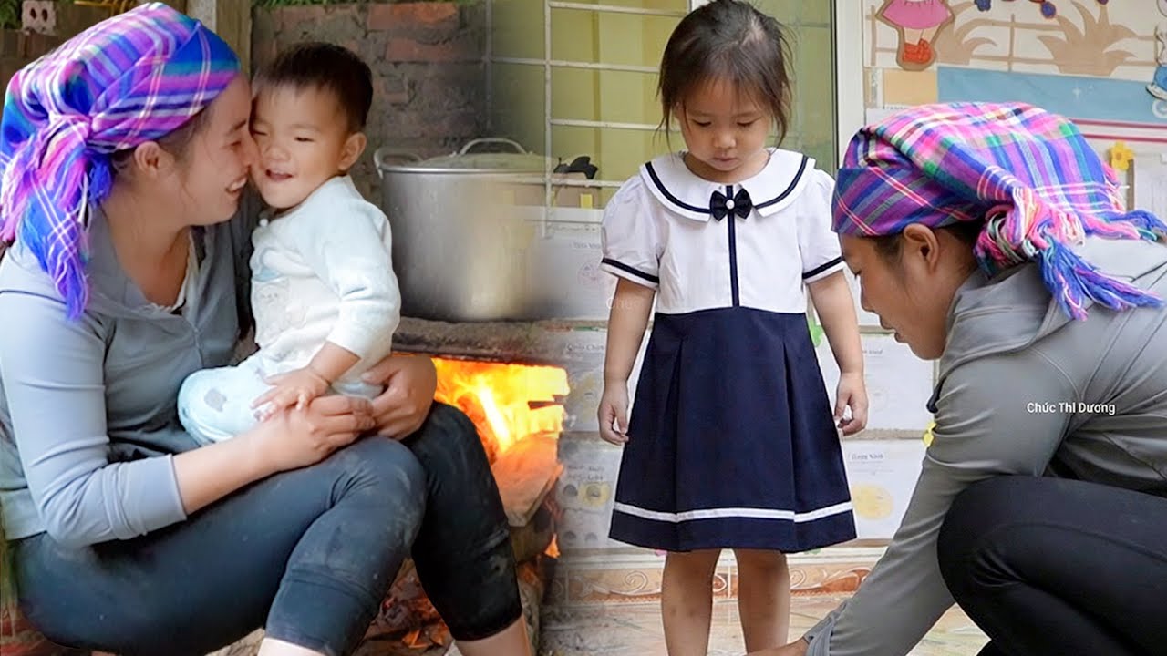 Menjemput Putri Kecil dari Sekolah dengan Penuh Cinta-Memanen Kacang Rebus untuk Dijual di Pasar