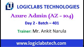 Azure Admin (Day 2) (Batch - 401)