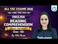 SSC CGL / CHSL / CPO / MTS English Reading Comprehension Strategy 2026 | Smart Approach Part 3