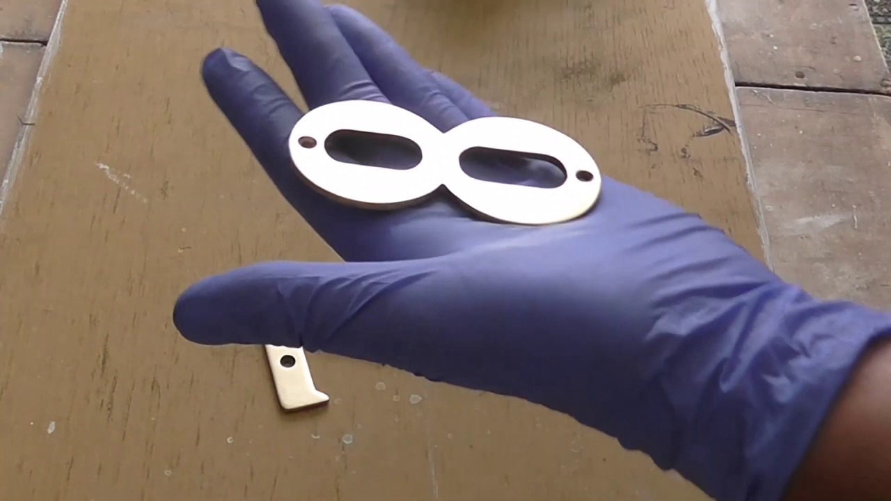 Cleaning Brass Numbers YouTube