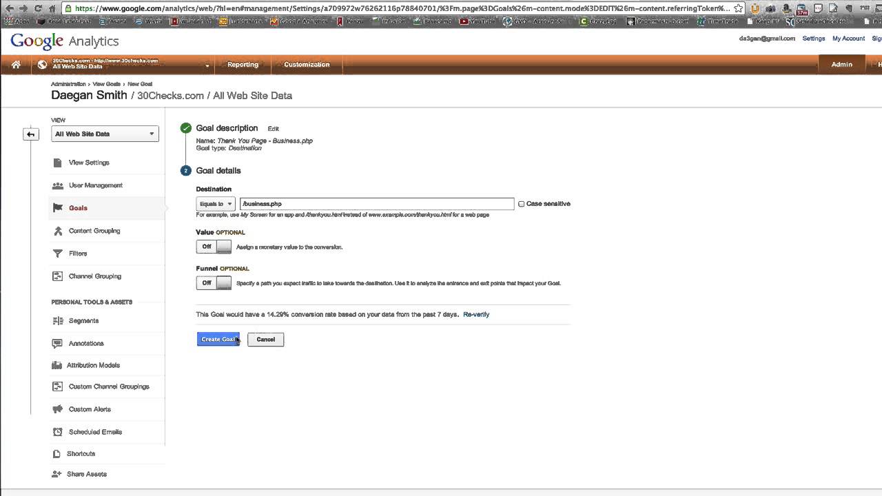 Google Analytics - How To Set Up A Split Test In Experiments - YouTube