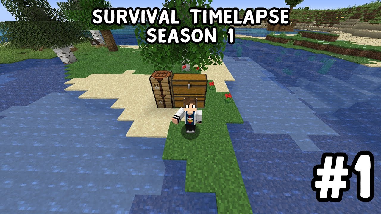 Minecraft Survival Timelapse Season 1 Episode 1 - YouTube