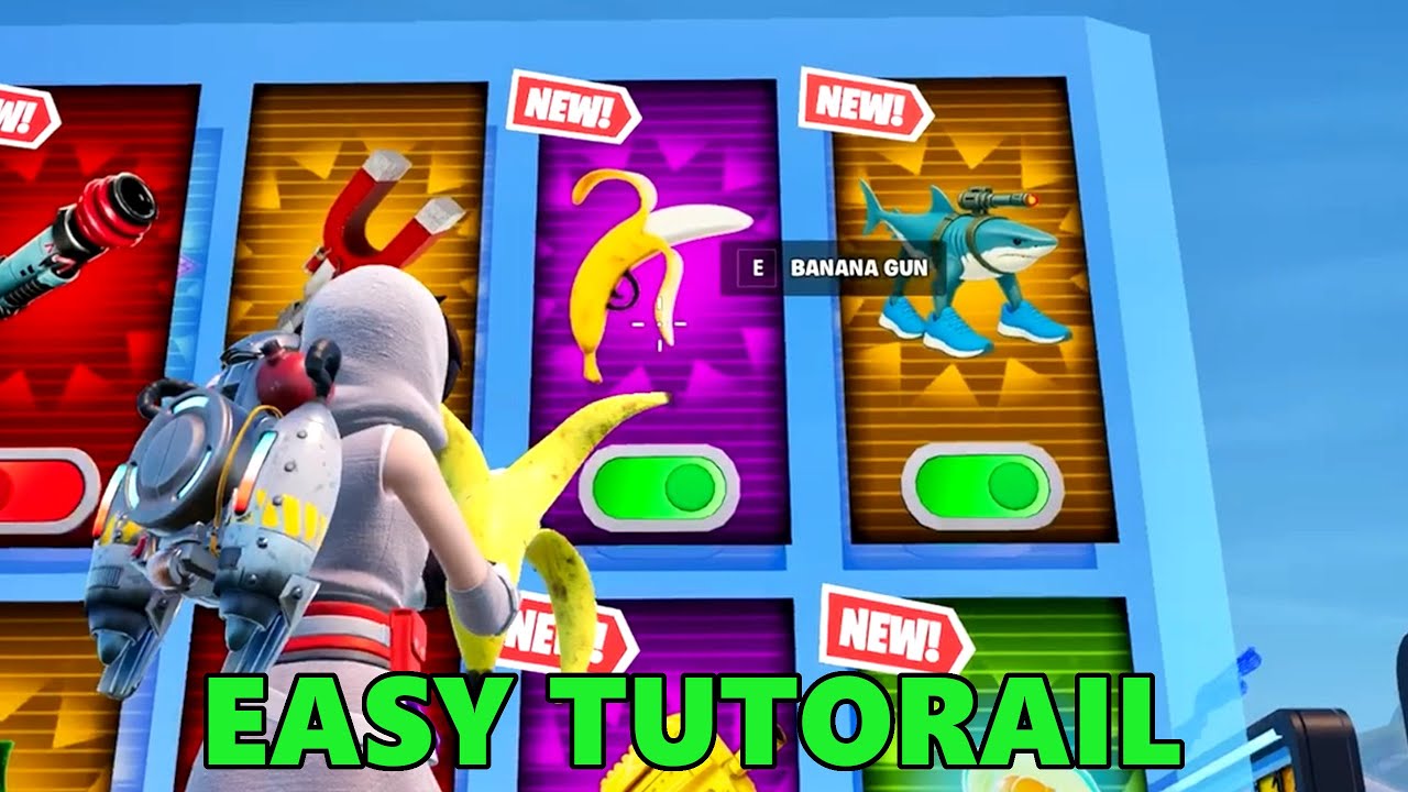 BANANA GUN CODE LOCATIONS | CRAZY 1V1 FFA - ALL GUNS & RIDES