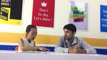 Kim Ngân-Test speaking-Hệ thống Anh ngữ Quốc tế Nemo - Tiếng Anh trẻ em 4-15 tuổi.