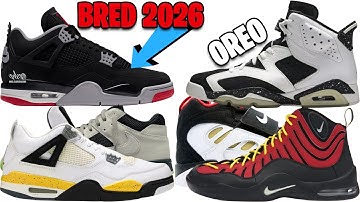 AIR JORDAN 4 BRED 2026, JORDAN 6 OREO, AJ 4 TOUR YELLOW, NIKE AIR BAKIN, DIAMOND TURF 2 49ERS + MORE