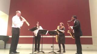 Rhine Saxophone Quartet- Quatuor Mvt.1 by Florent Schmitt