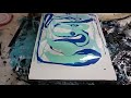 (35) Acrylic  pouring, Swipe technique, cells with silicone, fluid art, paint pouring